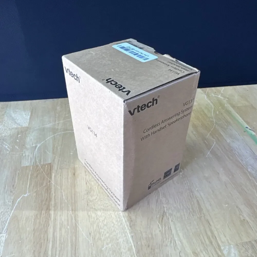 VTech Vg134 Cordless Phone White With Answering Machine New